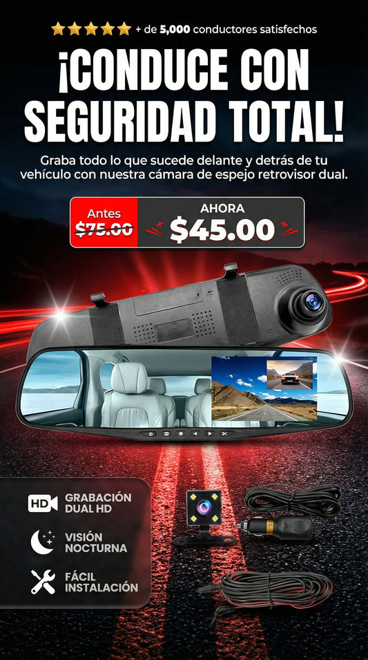 Espejo Retrovisor con Camaras